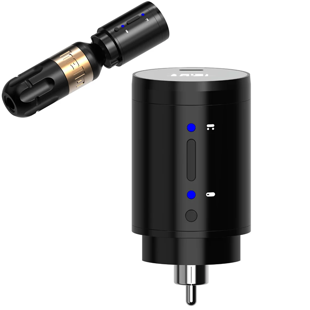New RCA Head Tattoo Battery Wireless Tattoo Power Supply LCD Display for Rotary Pen Machine Supplies
New RCA Head Tattoo Battery Wireless Tattoo Power Supply LCD Display for Rotary Pen Machine Supplies