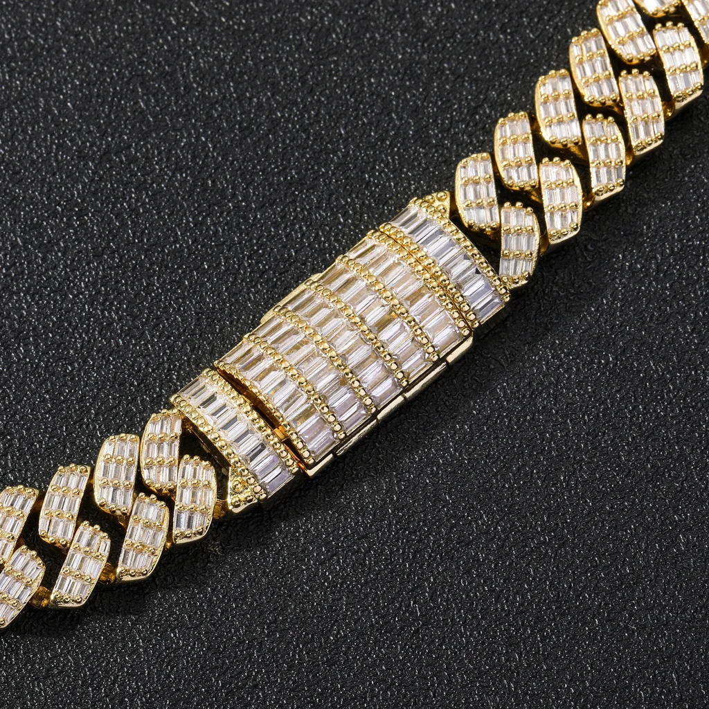 2021 male domineering 20mm wide cubic zircon diamond-shaped Cuban chain flip buckle men's hip hop necklace personality hip hop
2021 male domineering 20mm wide cubic zircon diamond-shaped Cuban chain flip buckle men's hip hop necklace personality hip hop