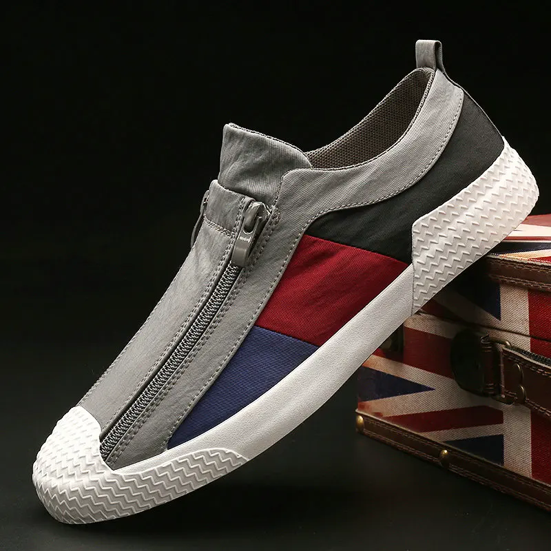 Men Casual Shoes zipper patchwork Men Shoes Sneakers Flats Canvas Slip On Driving Loafers Breathable Footwear for male A23-11
Men Casual Shoes zipper patchwork Men Shoes Sneakers Flats Canvas Slip On Driving Loafers Breathable Footwear for male A23-11