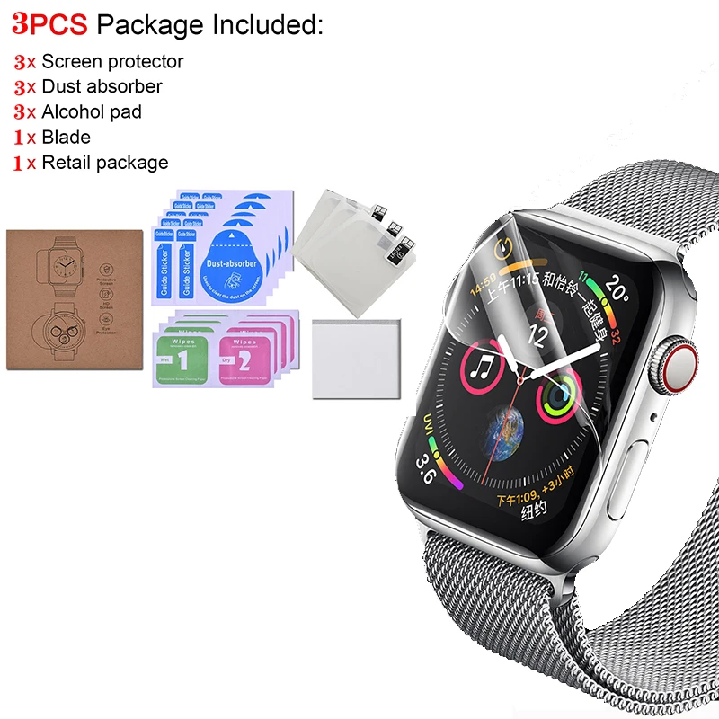 Screen Protector Clear Full Protective Film for Apple Watch 6 SE 5 4 40MM 44MM Not Tempered Glass for iWatch 3 2 1 38MM 42MM
Screen Protector Clear Full Protective Film for Apple Watch 6 SE 5 4 40MM 44MM Not Tempered Glass for iWatch 3 2 1 38MM 42MM