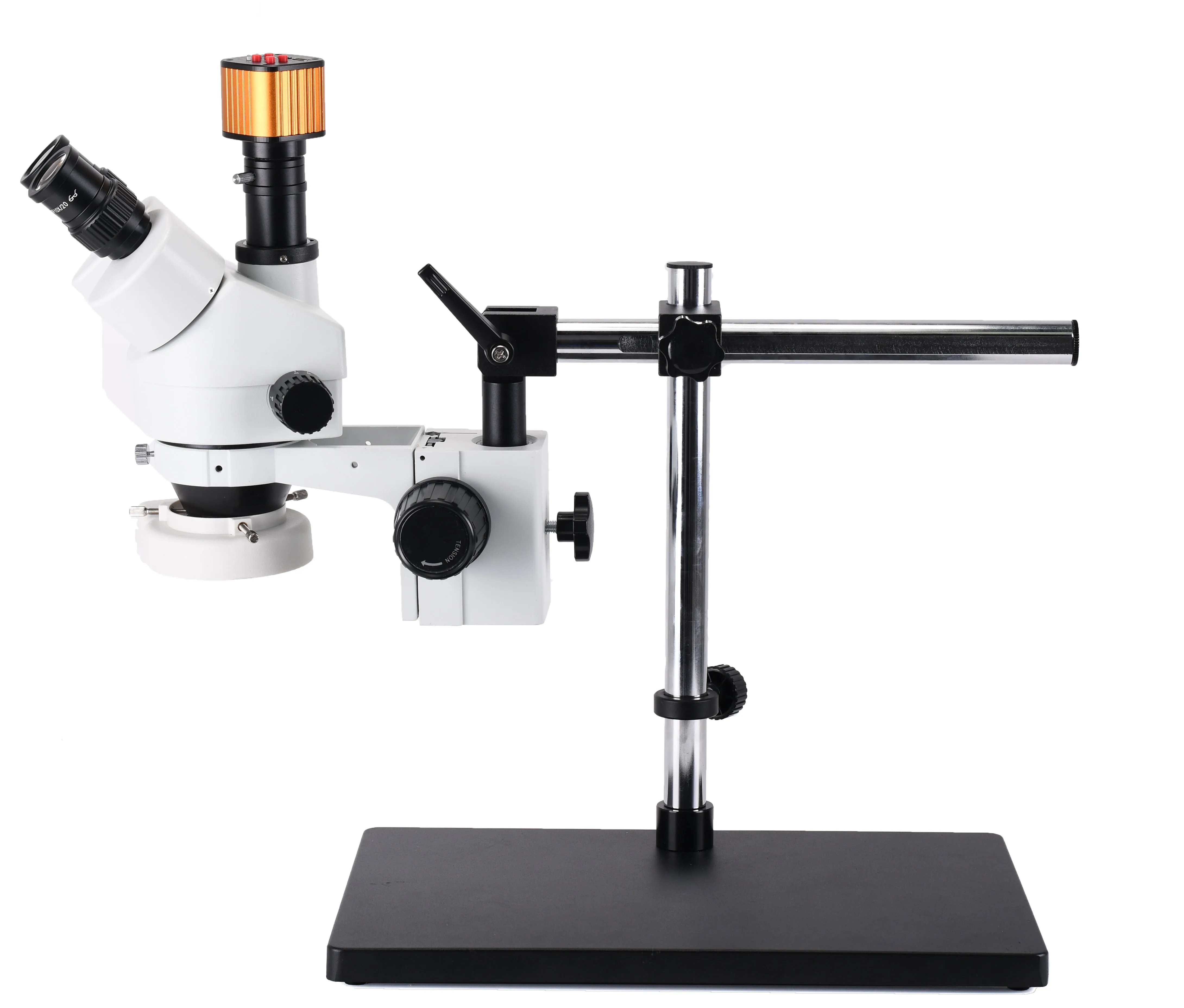 

Тринокулярный стереомикроскоп с постоянным увеличением 7 ~ 45X + HDMI/USB микроскоп с камерой 16 Мп + светодиодная ламсветильник 56 светодиодный Уни...