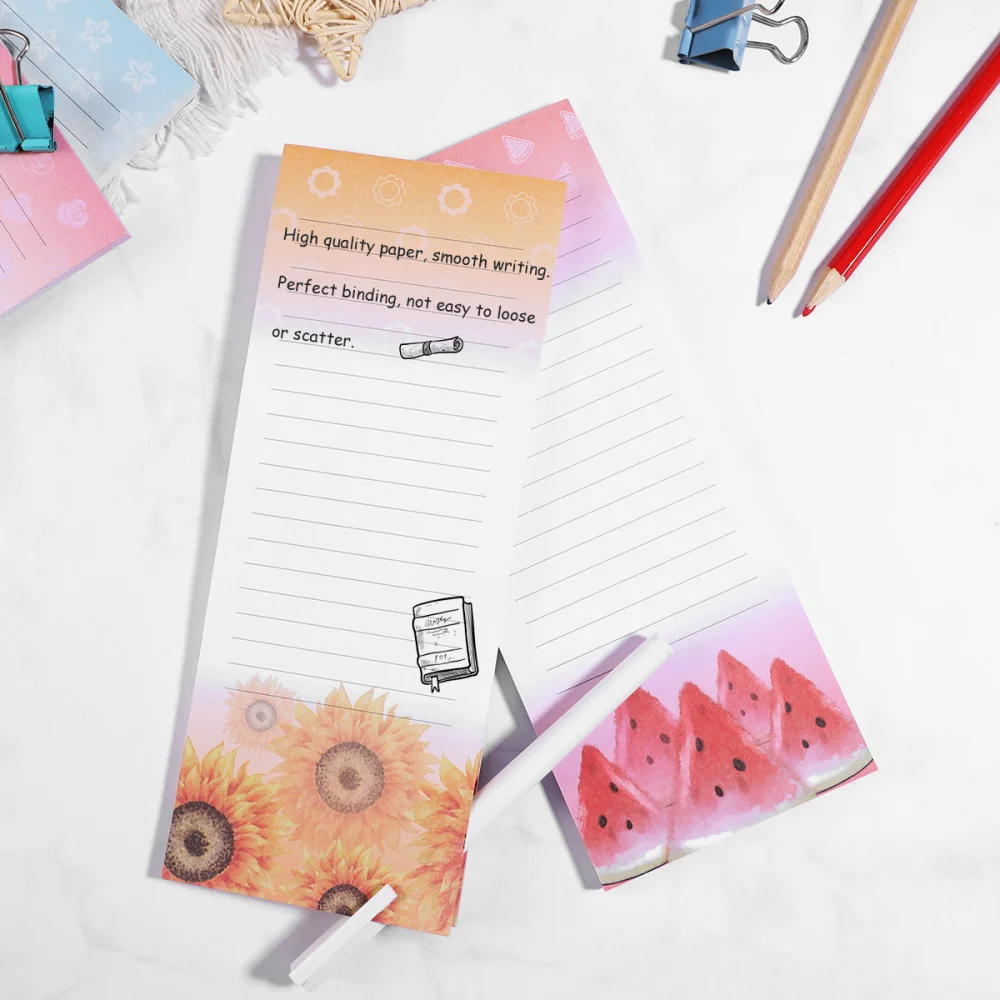 STOBOK 6PCS Magnetic Self-stick Notepads Refrigerator Reminders Memo Pad for Grocery Shooping 
STOBOK 6PCS Magnetic Self-stick Notepads Refrigerator Reminders Memo Pad for Grocery Shooping