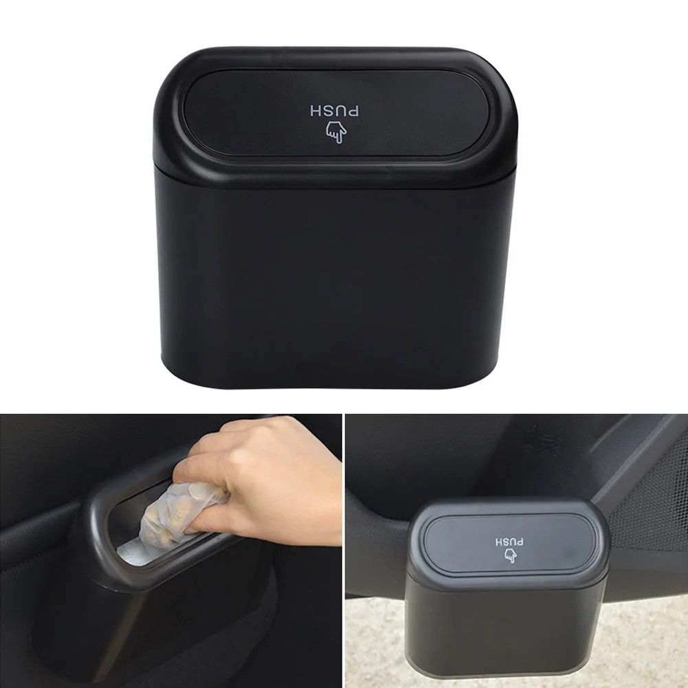 Mini Car Trash Bin Hanging Vehicle Garbage Dust Case Storage Box Black Abs Square Pressing Type Trash Auto Interior Accessories
Mini Car Trash Bin Hanging Vehicle Garbage Dust Case Storage Box Black Abs Square Pressing Type Trash Auto Interior Accessories