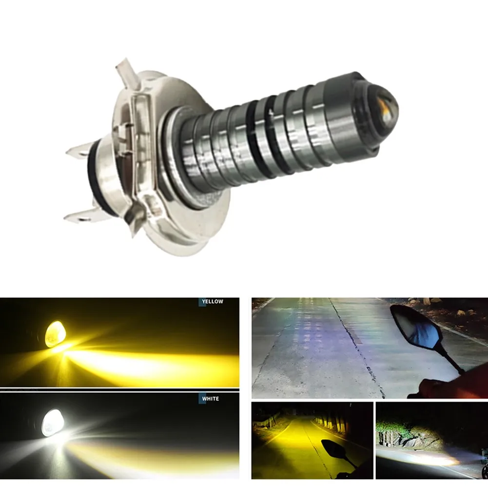 1 Pcs Car Moto Headlights Fog Lamp High/Low Beam White Yellow Light 12V 20W H4 LED Bulb Accessories For Auto Motorcycle
1 Pcs Car Moto Headlights Fog Lamp High/Low Beam White Yellow Light 12V 20W H4 LED Bulb Accessories For Auto Motorcycle
