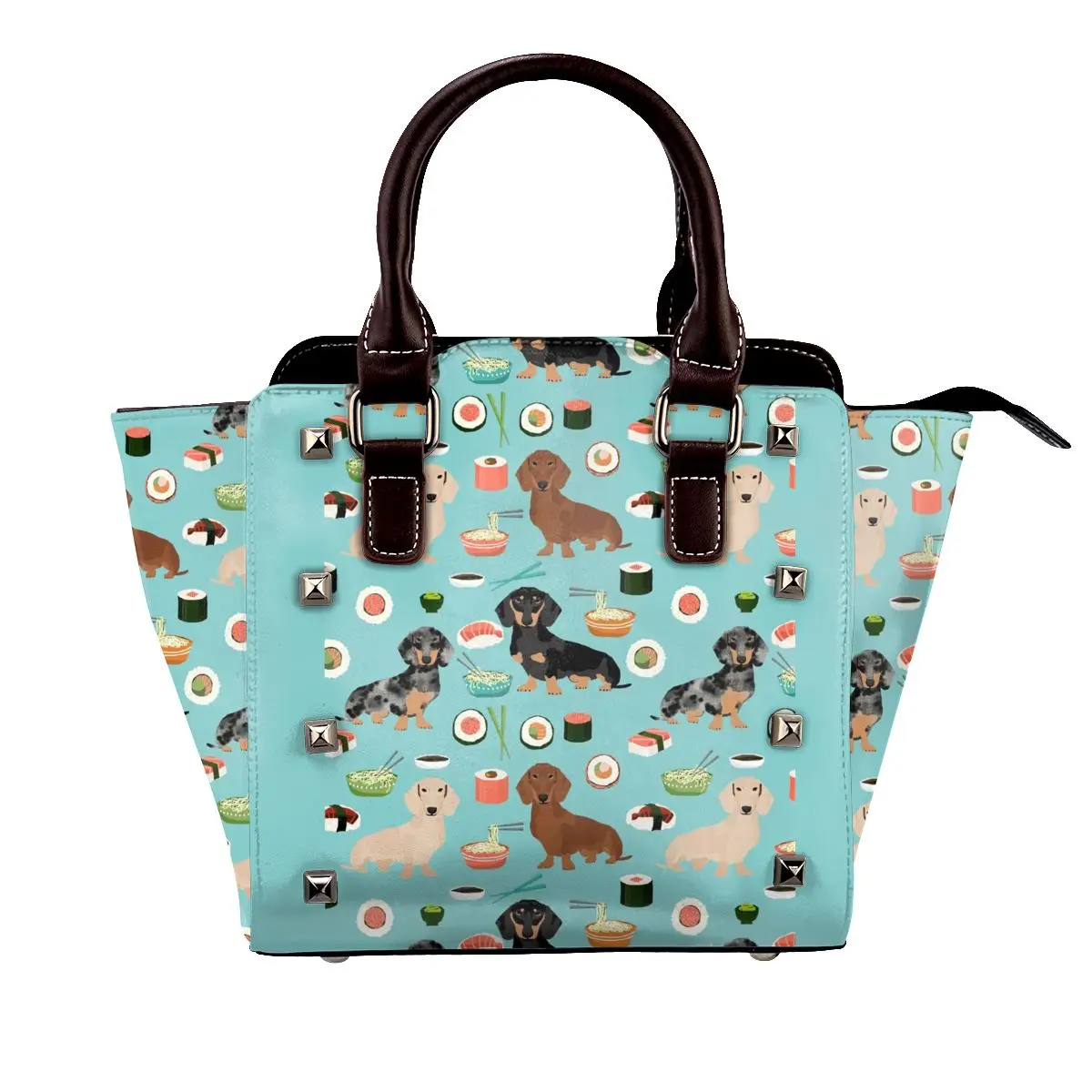 Dachshund Sushi Dog Breed Shoulder Bag Food Animal Fashion Retro Handbag Leather Shopping Female Bags
Dachshund Sushi Dog Breed Shoulder Bag Food Animal Fashion Retro Handbag Leather Shopping Female Bags
