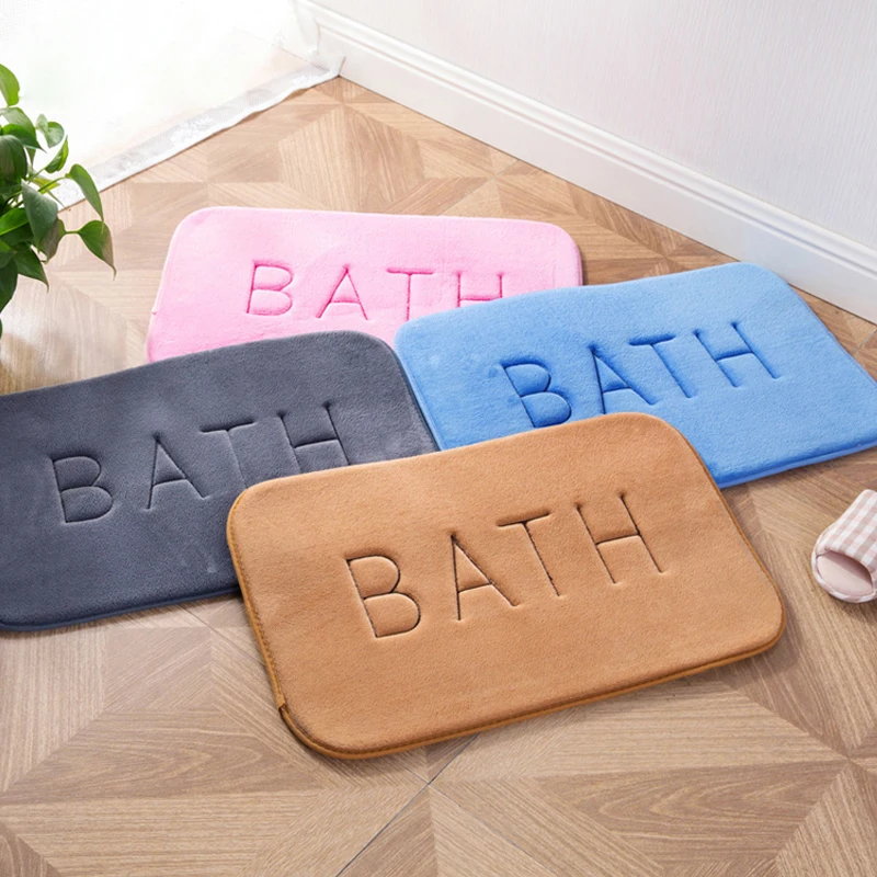 Home Bath Mat Coral Fleece Bathroom Carpet Water Absorption Non-slip Memory Foam Absorbent Rug Toilet Floor Mat Carpet Decor
Home Bath Mat Coral Fleece Bathroom Carpet Water Absorption Non-slip Memory Foam Absorbent Rug Toilet Floor Mat Carpet Decor