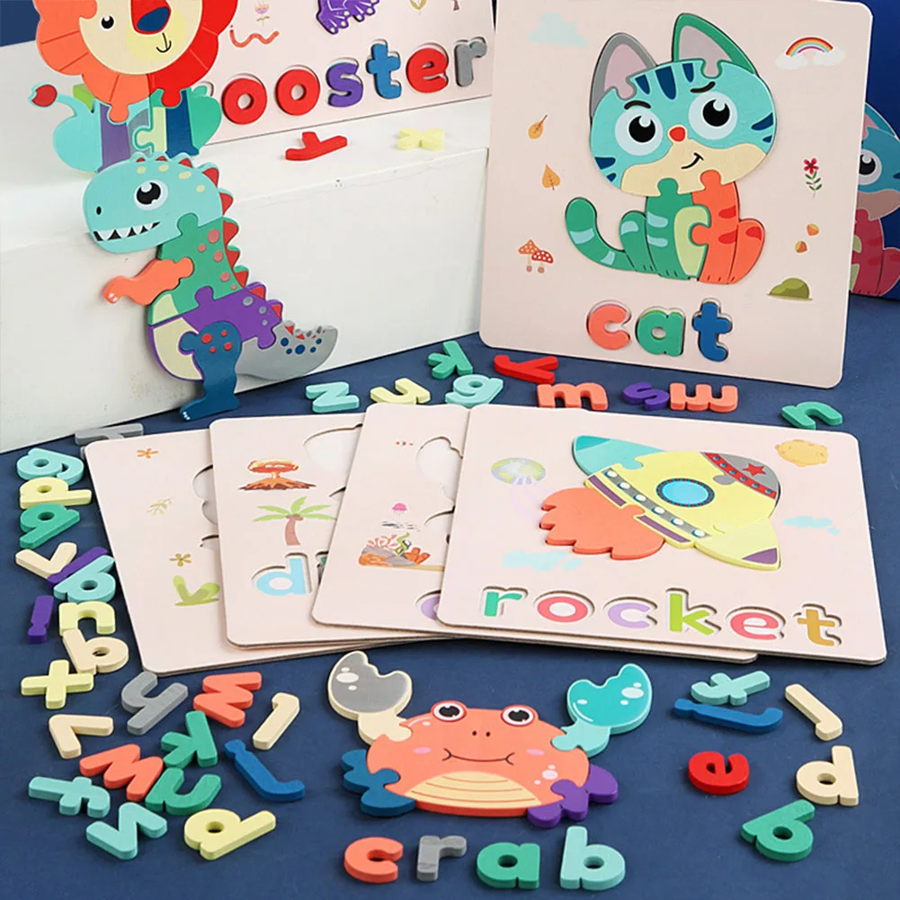 Educational Toys Animal Buckle English Wooden Words Three-Dimensional Puzzle Baby Early Education Small Puzzle Toy
Educational Toys Animal Buckle English Wooden Words Three-Dimensional Puzzle Baby Early Education Small Puzzle Toy