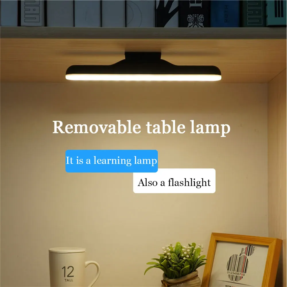 Desk Lamp Hanging Magnetic LED Table Lamp USB Chargeable Stepless Dimming Cabinet Light Night Light For Closet Wardrobe
Desk Lamp Hanging Magnetic LED Table Lamp USB Chargeable Stepless Dimming Cabinet Light Night Light For Closet Wardrobe