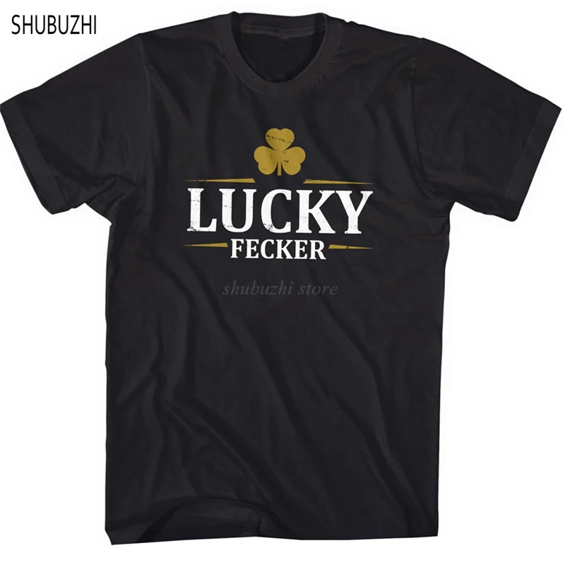 Мужская хлопчатобумажная футболка человек Lucky Fecker Guinness День Святого Патрика