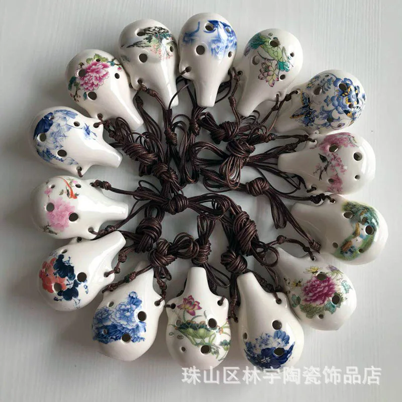 6-hole Binaural Ocarina for Children Ocarina of Time Chinese National Style Blue and White Porcelain Ocarina Scenic Souvenirs
6-hole Binaural Ocarina for Children Ocarina of Time Chinese National Style Blue and White Porcelain Ocarina Scenic Souvenirs
