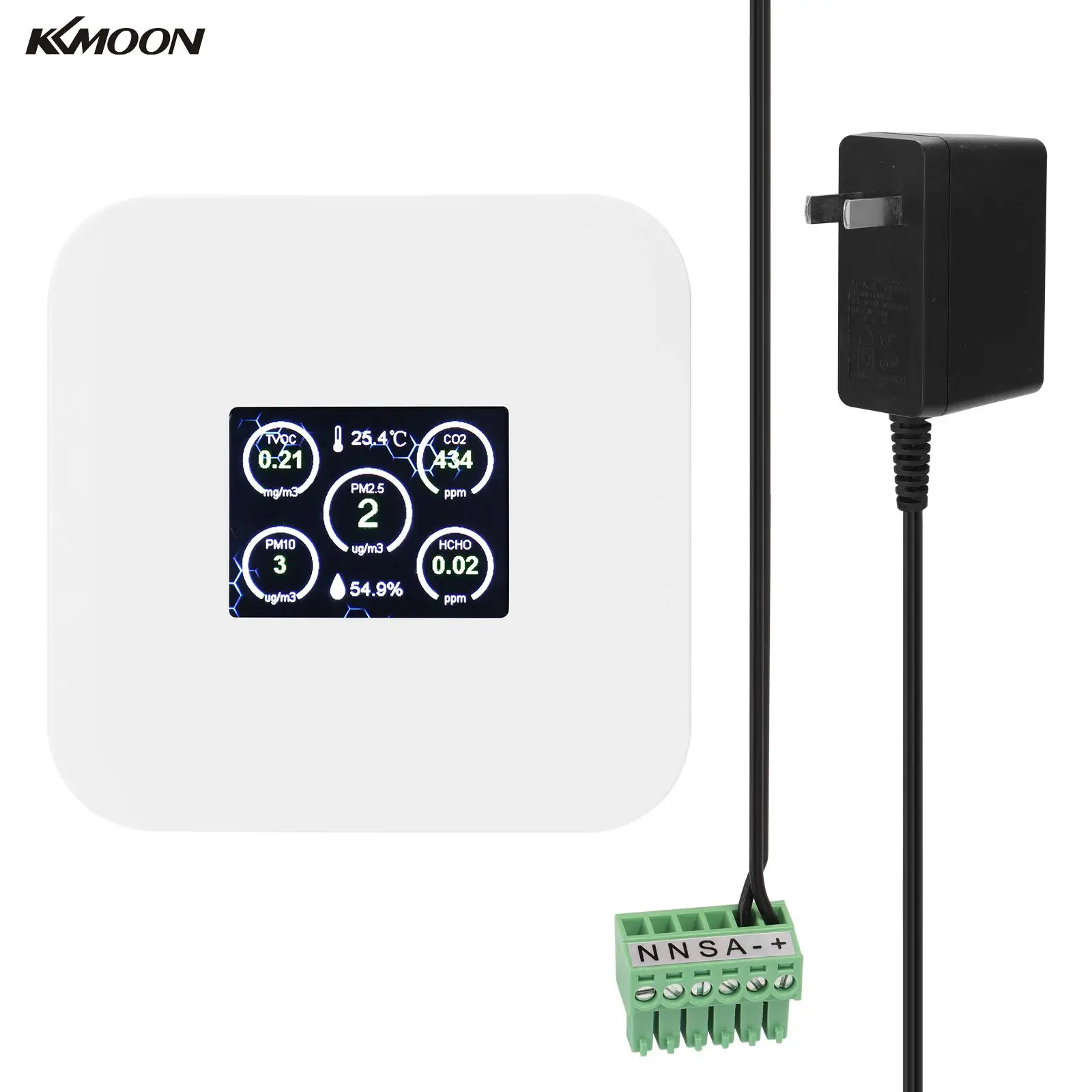 KKMOON Интеллектуальный PM2.5 PM10 детектор CO2, многофункциональный детектор формальдегида газа, монитор качества воздуха, газоанализатор
KKMOON Интеллектуальный PM2.5 PM10 детектор CO2, многофункциональный детектор формальдегида газа, монитор качества воздуха, газоанализатор