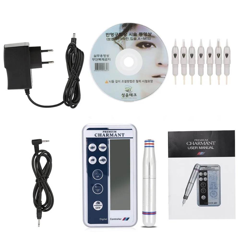 Charment1 Permanent Makeup Microblading Pen Eyebrow Lip Eyeliner Tattoo Machine Set and Cartridge Needles
Charment1 Permanent Makeup Microblading Pen Eyebrow Lip Eyeliner Tattoo Machine Set and Cartridge Needles