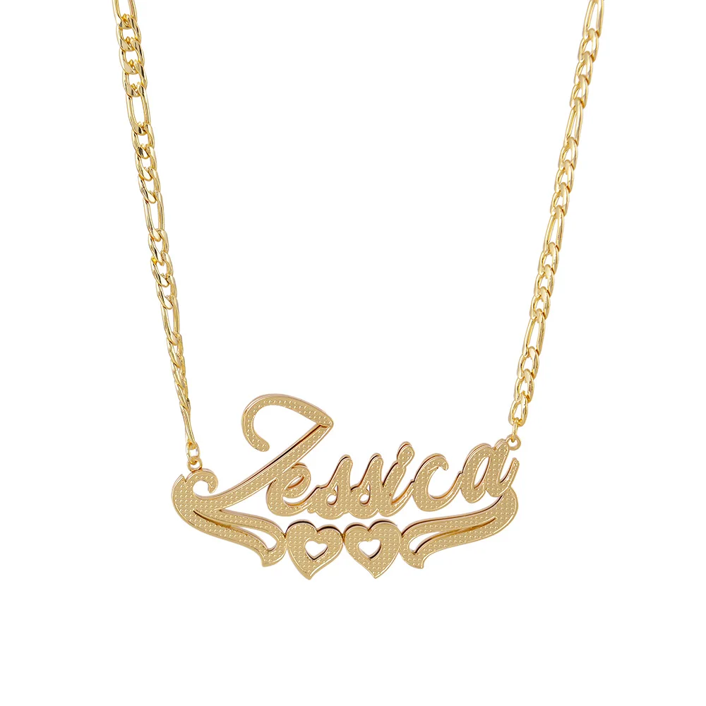 HIYONG Stainless Steel Custom Necklace Personalized Double Plated Name Necklace Customized Letter Nameplate Pendant Necklaces
HIYONG Stainless Steel Custom Necklace Personalized Double Plated Name Necklace Customized Letter Nameplate Pendant Necklaces
