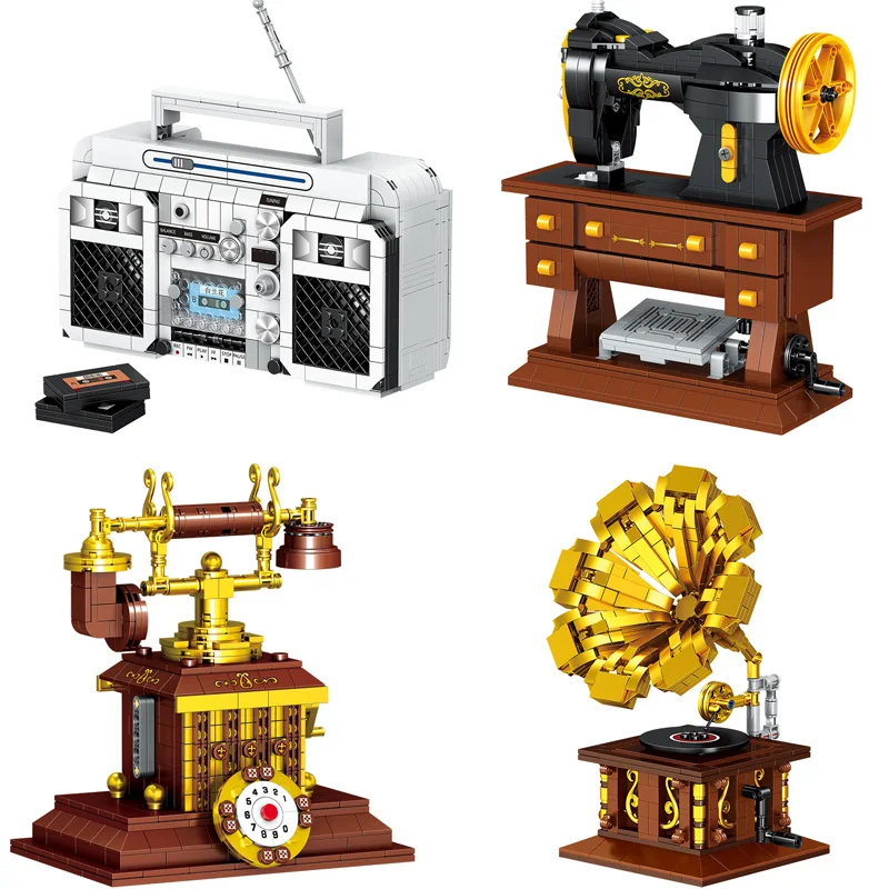 LOZ Create mini diamond building block Sewing machine recorder Telephone phonograph model bricks toys collection for kids gift
LOZ Create mini diamond building block Sewing machine recorder Telephone phonograph model bricks toys collection for kids gift