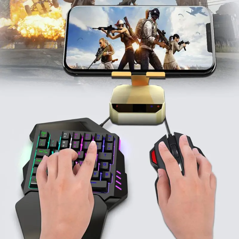 One-Handed Keyboard Portable Color Backlit One Hand Mechanical Gaming Keyboard 667C
One-Handed Keyboard Portable Color Backlit One Hand Mechanical Gaming Keyboard 667C