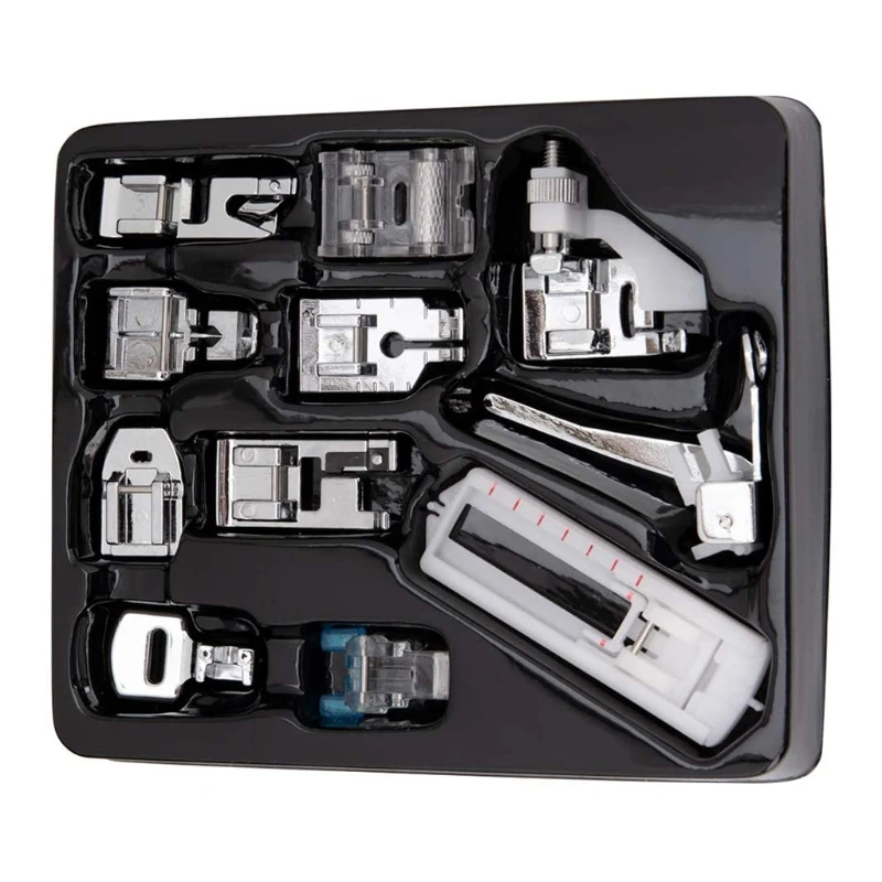 11Pcs Sewing Presser Feet, Sewing Machine Kit Multifunctional Sewing Hemming Set Household DIY Spare Parts Accessories f
11Pcs Sewing Presser Feet, Sewing Machine Kit Multifunctional Sewing Hemming Set Household DIY Spare Parts Accessories f