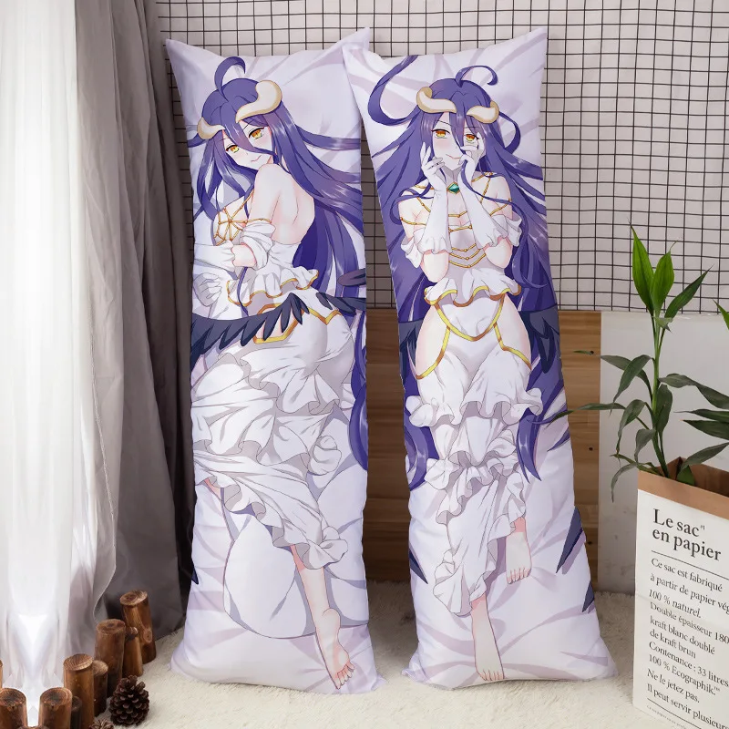 

Аниме перегрузка альбедо дакимакура обнимающая подушка для тела чехол для мужчин Otaku наволочка для всего тела домашнее постельное белье подарок