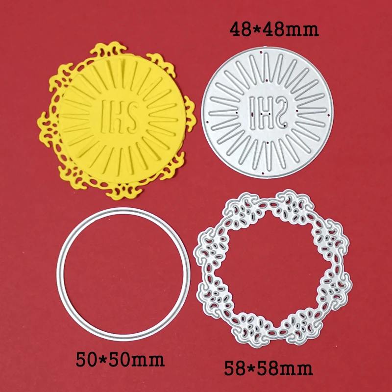 Metal Cutting Dies Lace Stripe Circle IHS Frame Craft Die Stencils for Scrapbooking Decorative DIY Photo Album Card Mould Die
Metal Cutting Dies Lace Stripe Circle IHS Frame Craft Die Stencils for Scrapbooking Decorative DIY Photo Album Card Mould Die