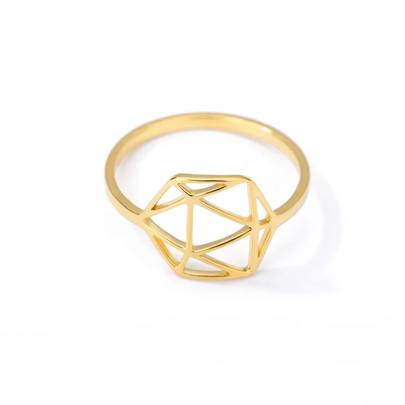 Gold Hexagon Geometric Stainless Steel Rings For Women Men Charms Honeycomb Rings Punk Jewelry Gifts Bague Femme Bijoux de Doigt
Gold Hexagon Geometric Stainless Steel Rings For Women Men Charms Honeycomb Rings Punk Jewelry Gifts Bague Femme Bijoux de Doigt