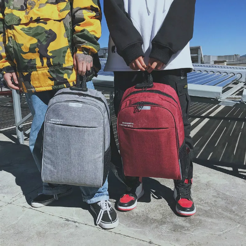 2019 new JIULIN wear-resistant outdoor backpack retro large capacity fashion casual Oxford cloth student bag | Багаж и сумки