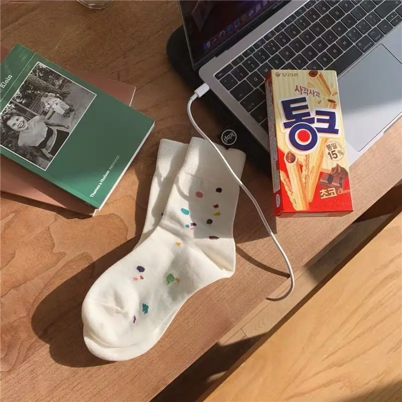 2021 Women's Summer Sock Korean Geometric Fashion Color Printing White Cotton Couple Cute TJ3043
2021 Women's Summer Sock Korean Geometric Fashion Color Printing White Cotton Couple Cute TJ3043