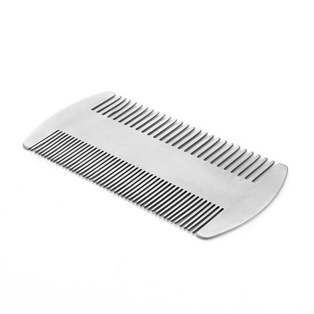 Dual Action Stainless Steel Edc Credit Card Size Comb Wallet Comb Pocket Comb Anti-static Hair Comb Beard Mustache Comb For Ma
Dual Action Stainless Steel Edc Credit Card Size Comb Wallet Comb Pocket Comb Anti-static Hair Comb Beard Mustache Comb For Ma