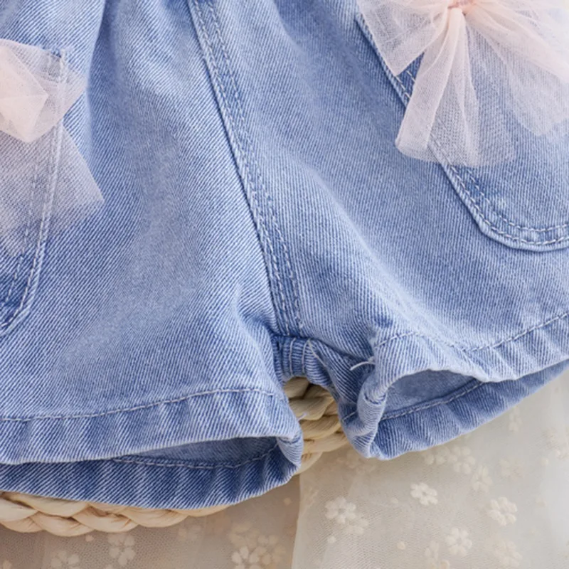 Toddler Kids Girls Jeans Shorts Pants Summer Mesh Bowknot Denim Shorts Korean Fashion Pants for 2-8Years Little Girls
Toddler Kids Girls Jeans Shorts Pants Summer Mesh Bowknot Denim Shorts Korean Fashion Pants for 2-8Years Little Girls