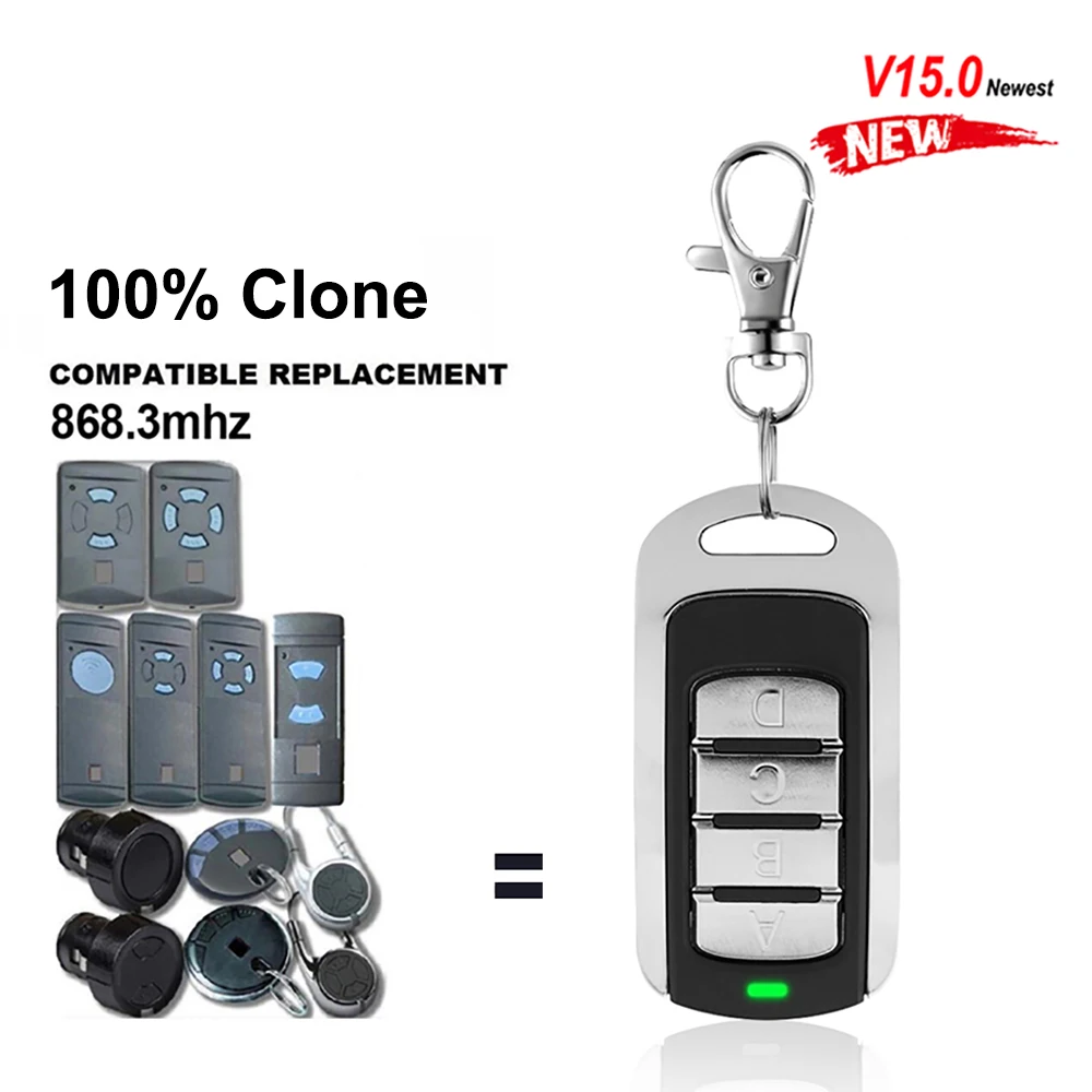 4pcs Hormann 868 Remote Control Clone For Hormann hsm4 hse2 hsm2 hse4 hs1 hs3 hs4 Gargae Garage Command V15.0
4pcs Hormann 868 Remote Control Clone For Hormann hsm4 hse2 hsm2 hse4 hs1 hs3 hs4 Gargae Garage Command V15.0
