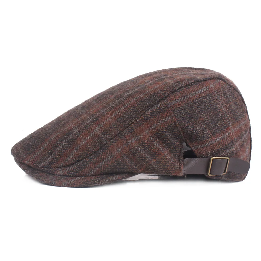 RoxCober Fall WInter Wool Mens Womens Duckbill Cap Ivy Driving Sun Flat Cabbie Newsboy Hat Unisex Berets | Аксессуары для одежды