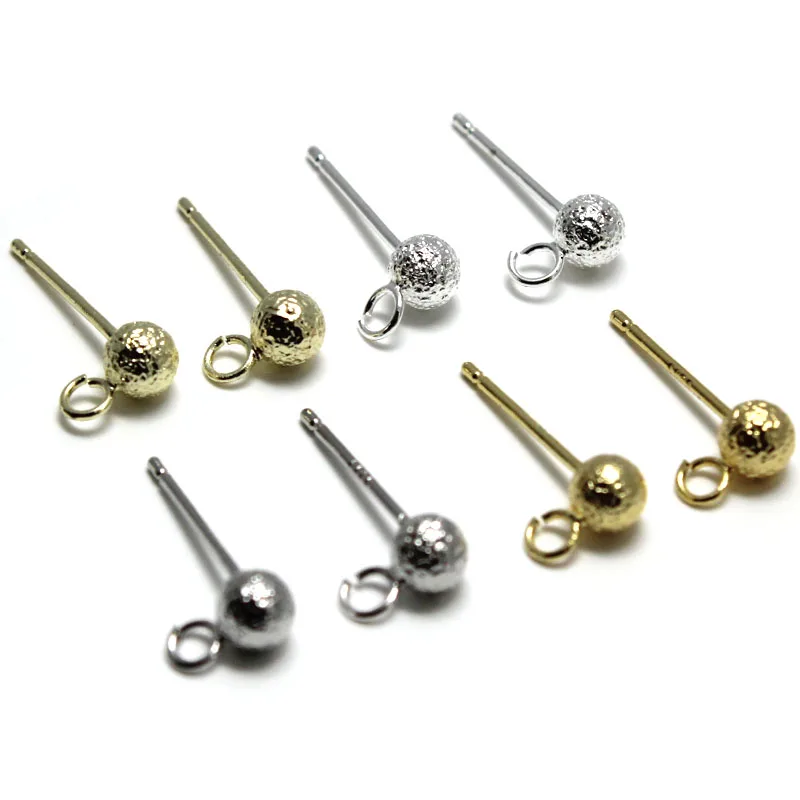 10-20pcs/lot Hypoallergenic Real Gold Plated 4mm Round Ball Earrings Stud Post Connectors with Loop Fit Women DIY Jewelry Making
10-20pcs/lot Hypoallergenic Real Gold Plated 4mm Round Ball Earrings Stud Post Connectors with Loop Fit Women DIY Jewelry Making