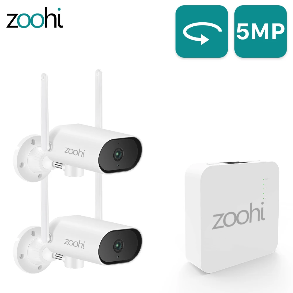 Zoohi 5MP Wireless Security Camera Set Mini NVR 1920P Pan&Tilt CCTV Video Camera Kit Sound Record Surveillance Camera System
Zoohi 5MP Wireless Security Camera Set Mini NVR 1920P Pan&Tilt CCTV Video Camera Kit Sound Record Surveillance Camera System