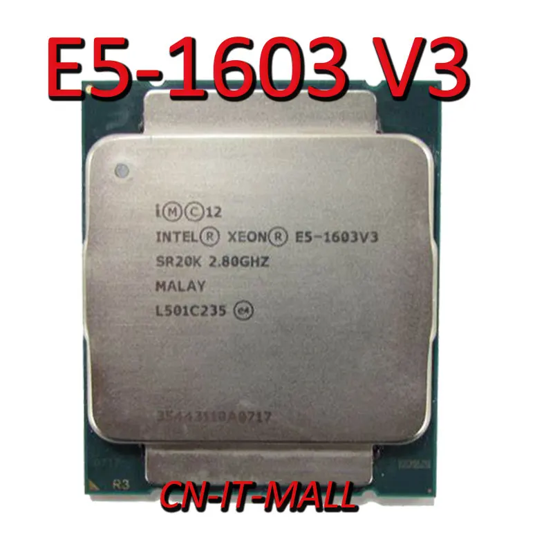 Intel Xeon E5-1603 V3 CPU 2.8GHz 10M 4 Core 4 Threads LGA2011-3 Processor
Intel Xeon E5-1603 V3 CPU 2.8GHz 10M 4 Core 4 Threads LGA2011-3 Processor