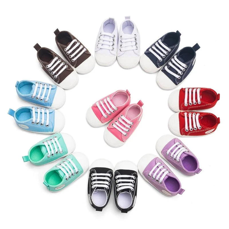 Canvas Baby Shoes Newborn Baby Sports Sneakers Boys Girls First Walkers Infant Toddler Shoes Soft Sole Anti-slip Baby Shoes
Canvas Baby Shoes Newborn Baby Sports Sneakers Boys Girls First Walkers Infant Toddler Shoes Soft Sole Anti-slip Baby Shoes
