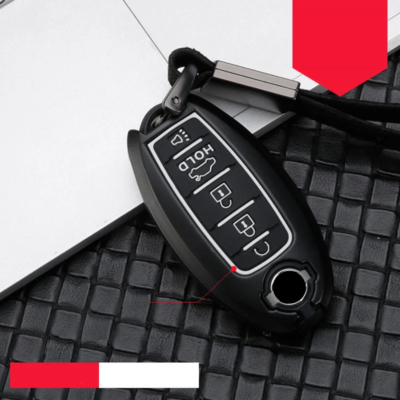 For Nissan Qashqai J10 J11 X-Trail t3132 kicks Sylphy Teana Tiida Pathfinder Murano Note Juke Zinc Alloy+silica gel Car Key Case
For Nissan Qashqai J10 J11 X-Trail t3132 kicks Sylphy Teana Tiida Pathfinder Murano Note Juke Zinc Alloy+silica gel Car Key Case