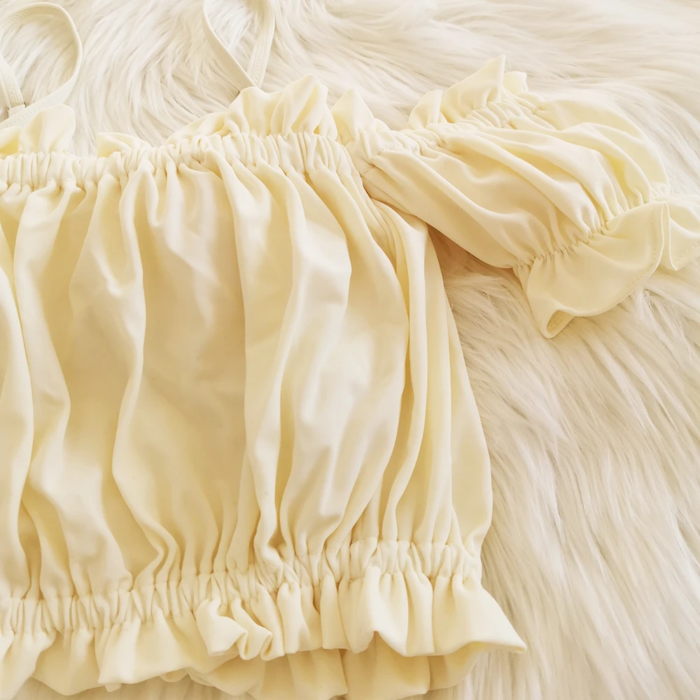 Women Off Shoulder High Waist Bikini Swimsuit Girls Underwire Push Up Swimwear Padded Sexy Two Pieces Swim Bathing Suits Female 
Women Off Shoulder High Waist Bikini Swimsuit Girls Underwire Push Up Swimwear Padded Sexy Two Pieces Swim Bathing Suits Female