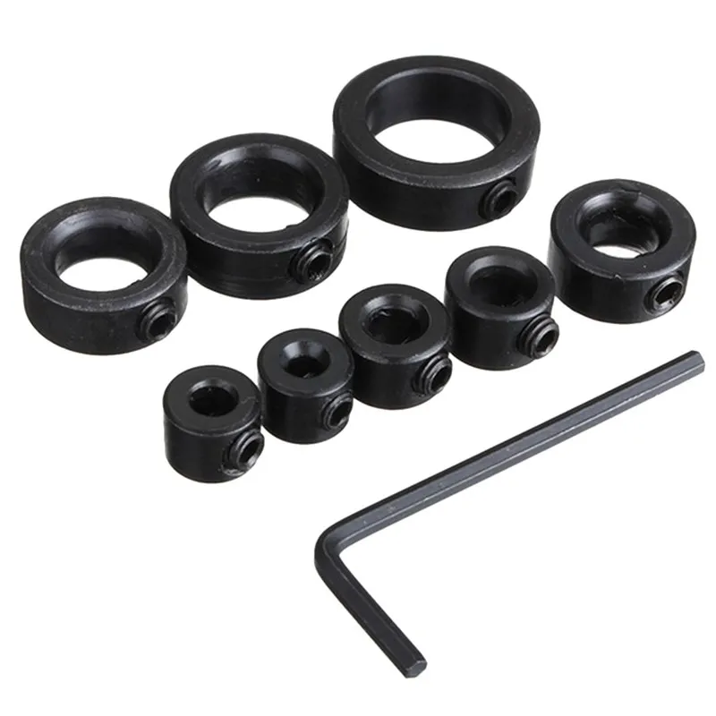 9 Piece Set Bit Locator Drill Depth Stop Ring Woodworking Bit Limiter 3-16mm Woodworking Tools Free Small Wrench
9 Piece Set Bit Locator Drill Depth Stop Ring Woodworking Bit Limiter 3-16mm Woodworking Tools Free Small Wrench