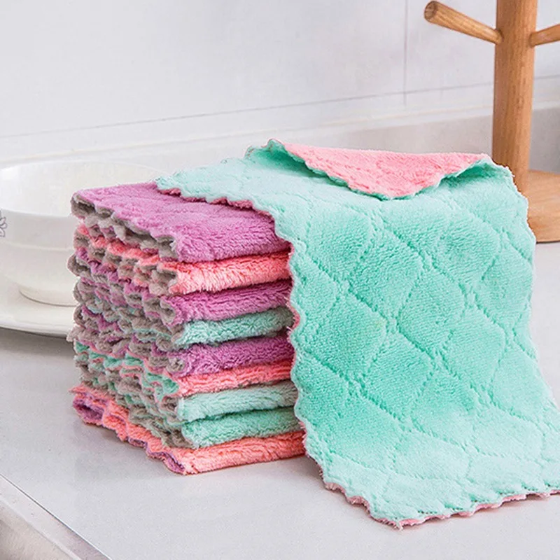 8PCS Microfiber Kitchen Towel Absorbent Dish Cloth Non-stick Oil Washing Kitchen Rag Household Tableware Cleaning Wiping Tools
8PCS Microfiber Kitchen Towel Absorbent Dish Cloth Non-stick Oil Washing Kitchen Rag Household Tableware Cleaning Wiping Tools