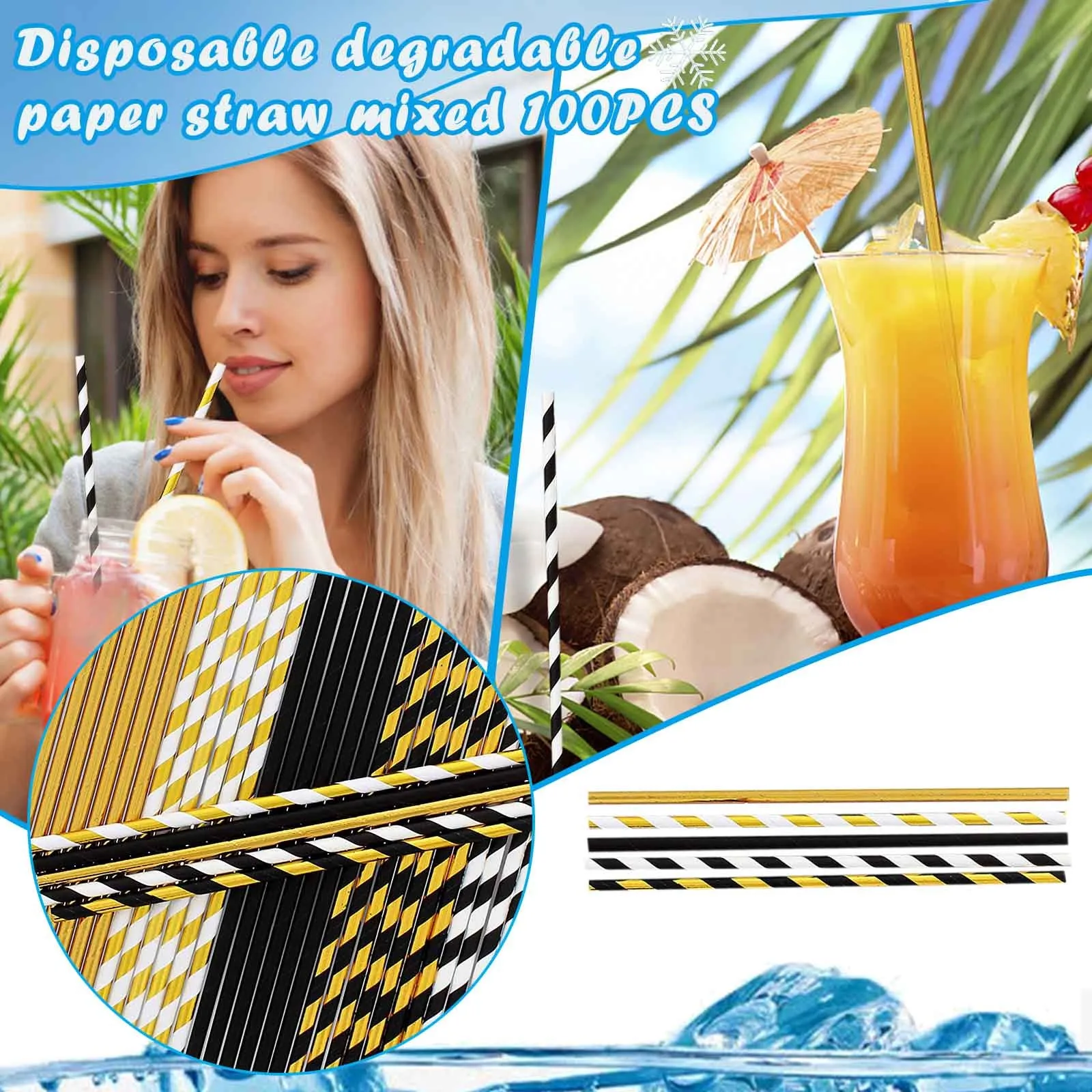 Party Disposable Colored Paper Straw Juice Drink Milk Tea Color Bronzing Coated Black Gilded Paper Straw Cake Decoration Straw
Party Disposable Colored Paper Straw Juice Drink Milk Tea Color Bronzing Coated Black Gilded Paper Straw Cake Decoration Straw