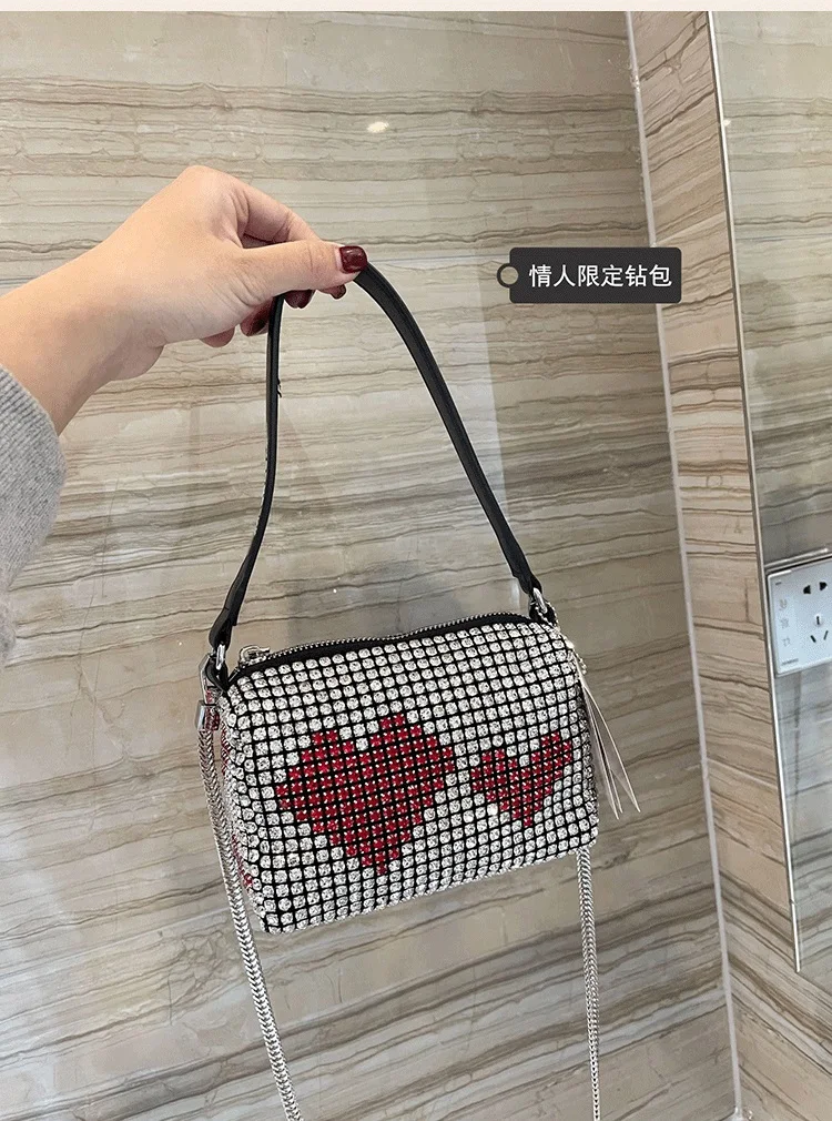 Luxury Diamond Rhinestone Evening Bag Women Fashion Designer Ladies Clutch Purse For Party Wedding Female Shoulder Crossbody Bag
Luxury Diamond Rhinestone Evening Bag Women Fashion Designer Ladies Clutch Purse For Party Wedding Female Shoulder Crossbody Bag
