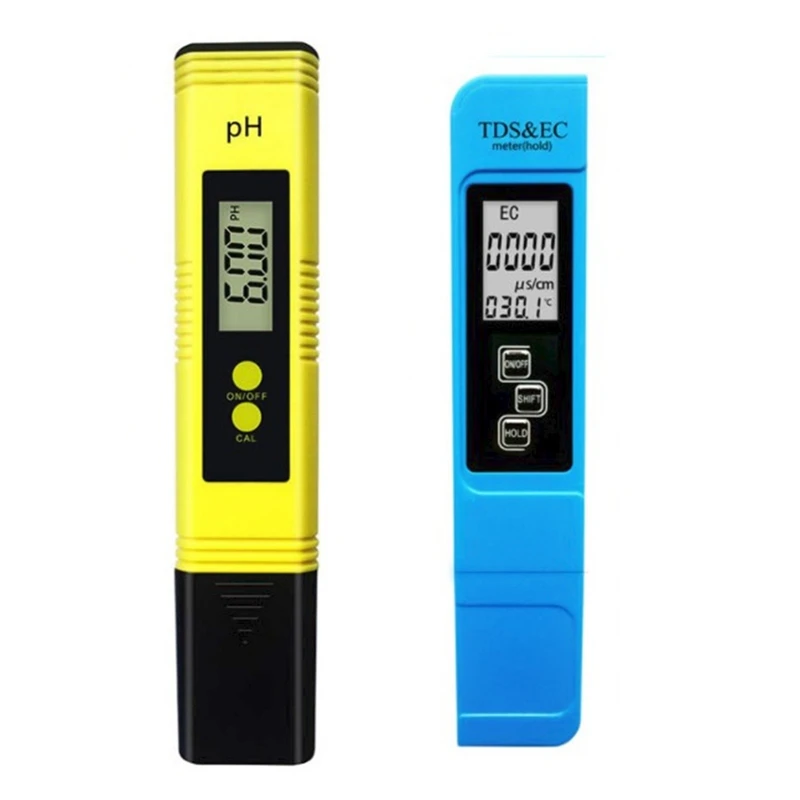 ABSF 2Pcs TDS Meter Digital Water Tester Digital 0.0-14.0 PH Meter Tester 0-9990Ppm TDS&EC LCD Water Purity PPM Water Tester
ABSF 2Pcs TDS Meter Digital Water Tester Digital 0.0-14.0 PH Meter Tester 0-9990Ppm TDS&EC LCD Water Purity PPM Water Tester