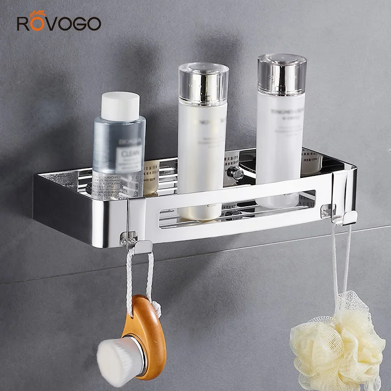 ROVOGO Shower Caddy Bathroom Organizer Kitchen Spice Rack Wall Mounted, Bathroom Shower Shelf Storage with Hooks
ROVOGO Shower Caddy Bathroom Organizer Kitchen Spice Rack Wall Mounted, Bathroom Shower Shelf Storage with Hooks