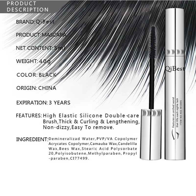 Makeup Mascara Waterproof Lashes Extension Thick Curling False Eyelashes Cosmetics Eyes Make Up Tool SOYW889
Makeup Mascara Waterproof Lashes Extension Thick Curling False Eyelashes Cosmetics Eyes Make Up Tool SOYW889