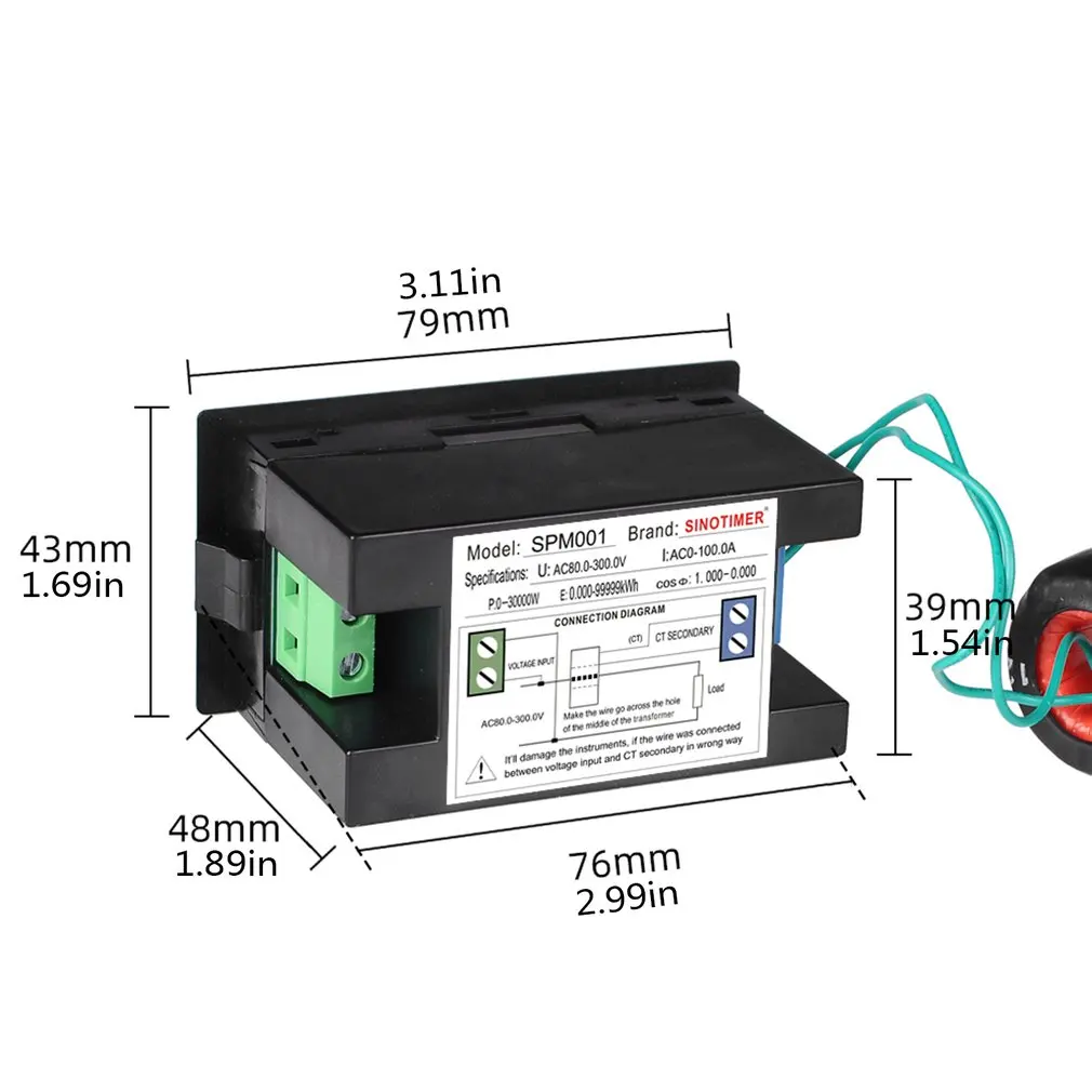 SPM001 Voltmeter And Ammeter AC Electrical Display Current Power Voltage Voltmeter And Ammeter Panel Reset Power Meter
SPM001 Voltmeter And Ammeter AC Electrical Display Current Power Voltage Voltmeter And Ammeter Panel Reset Power Meter