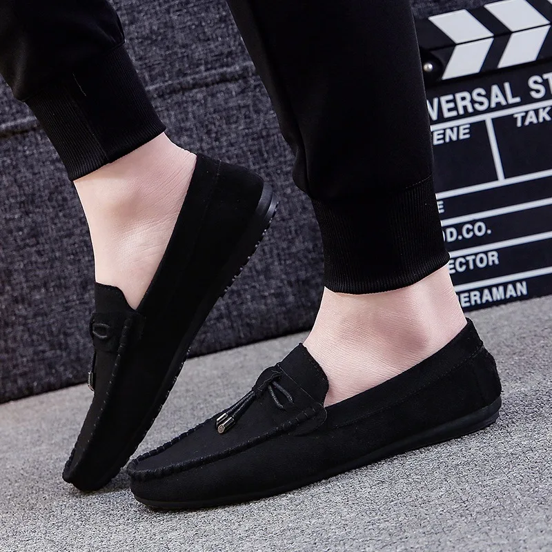Spring 2020 new fashion men's shoes trend casual men's driving shoes one pedal lazy peas shoes
Spring 2020 new fashion men's shoes trend casual men's driving shoes one pedal lazy peas shoes
