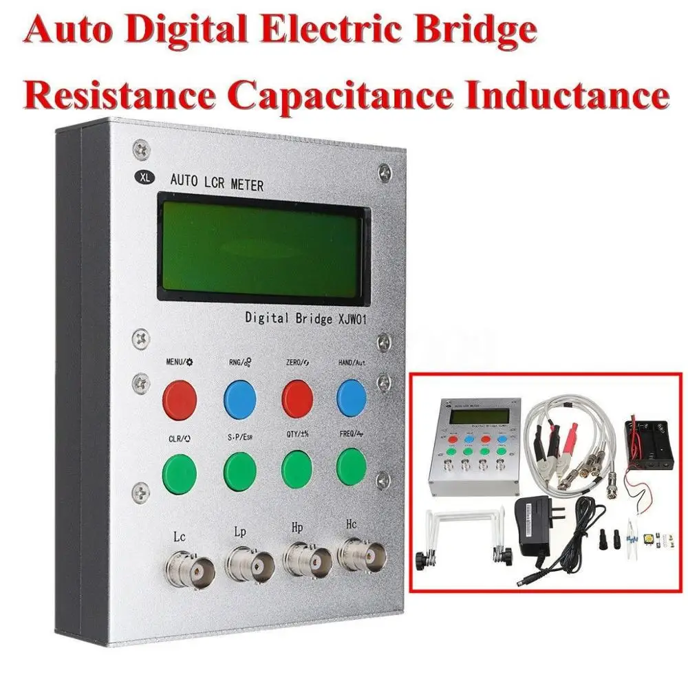 XJW01 digital bridge 0.3% L/CR tester resistance, inductance, capacitance, ESR Meter, finished product. with Metal case
XJW01 digital bridge 0.3% L/CR tester resistance, inductance, capacitance, ESR Meter, finished product. with Metal case