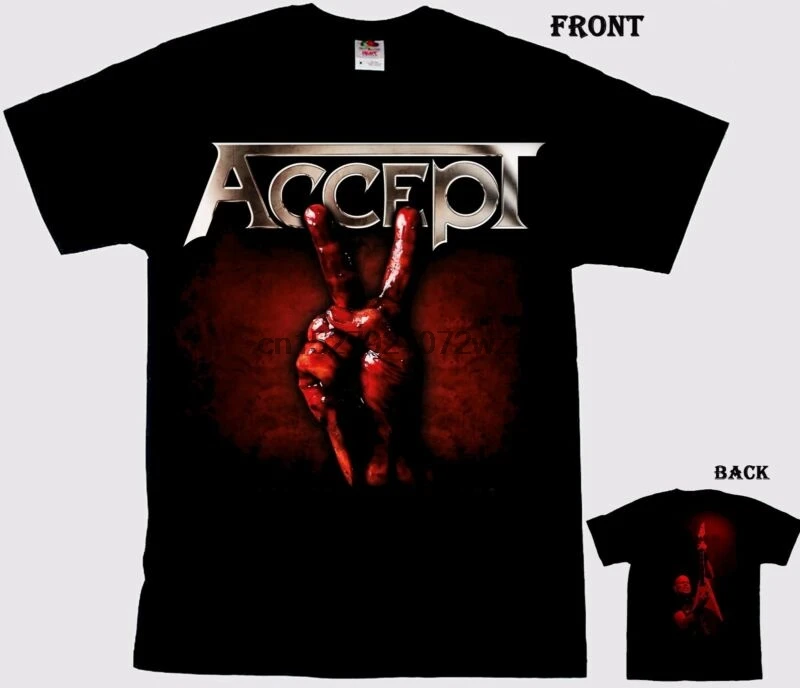 ACCEPT Blood of the Nation немецкий тяжелый металл группа T_shirt Размер до 6XL|Мужские футболки| |