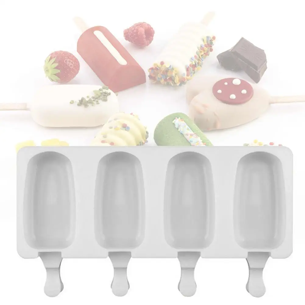 New Homemade Silicone Ice Cream Mold 4 Hole Popsicle Mold Ice Cream Stick Maker Stick Mold Freezer Popsicle H8N4
New Homemade Silicone Ice Cream Mold 4 Hole Popsicle Mold Ice Cream Stick Maker Stick Mold Freezer Popsicle H8N4