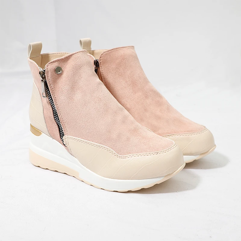 Woman Boots Womens Wedges Heels Ladies Ankle Boots Non-slip Zipper Leather Shoes Nice Pop Autumn Female Footwear Botas Mujer
Woman Boots Womens Wedges Heels Ladies Ankle Boots Non-slip Zipper Leather Shoes Nice Pop Autumn Female Footwear Botas Mujer