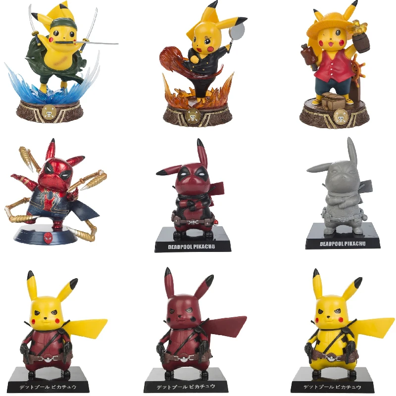 TAKARA TOMY Genuine Pokemon Pikachu Anime Figure Pvc Model Character Deadpool Action Figure Birthday Decoration Gift for Kids
TAKARA TOMY Genuine Pokemon Pikachu Anime Figure Pvc Model Character Deadpool Action Figure Birthday Decoration Gift for Kids