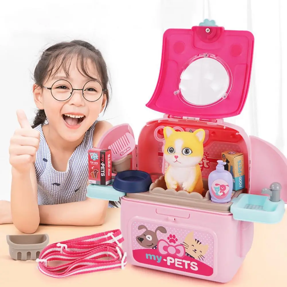 Pet Backpack Practical Exquisite Plastic Pretend Play Pet Care Set Educational Developmental Early Learning Exercise Kids Toy
Pet Backpack Practical Exquisite Plastic Pretend Play Pet Care Set Educational Developmental Early Learning Exercise Kids Toy